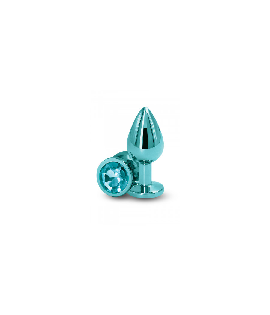 Plug bijou aluminium chromé vert M Plug bijou aluminium chromé vert M