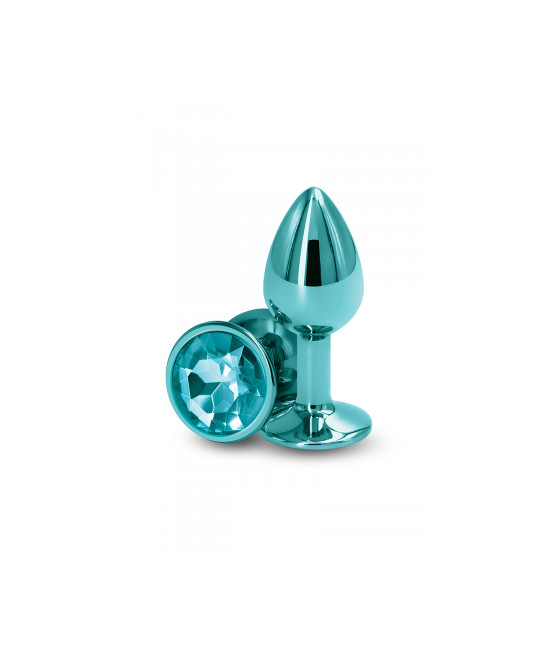 Plug bijou aluminium chromé vert S