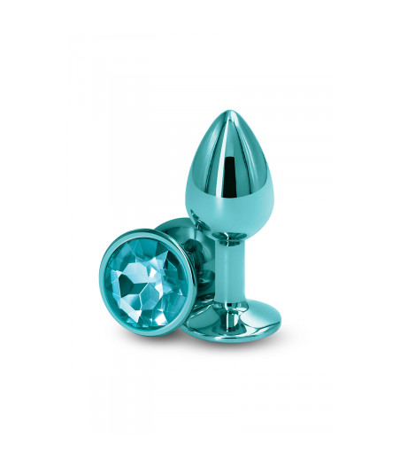 Plug bijou aluminium chromé vert S