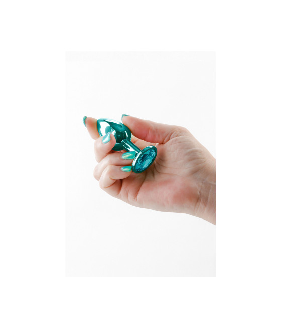 Plug bijou aluminium chromé vert S