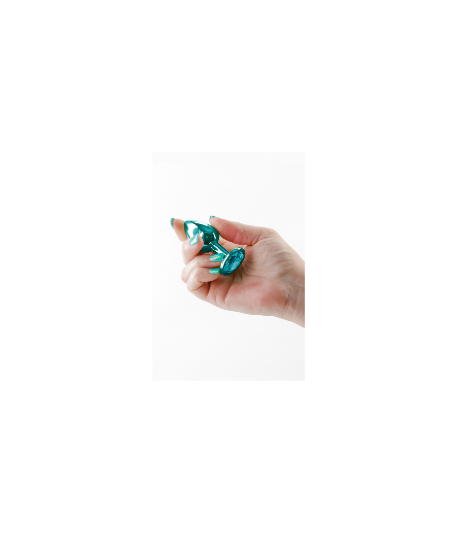 Plug bijou aluminium chromé vert S