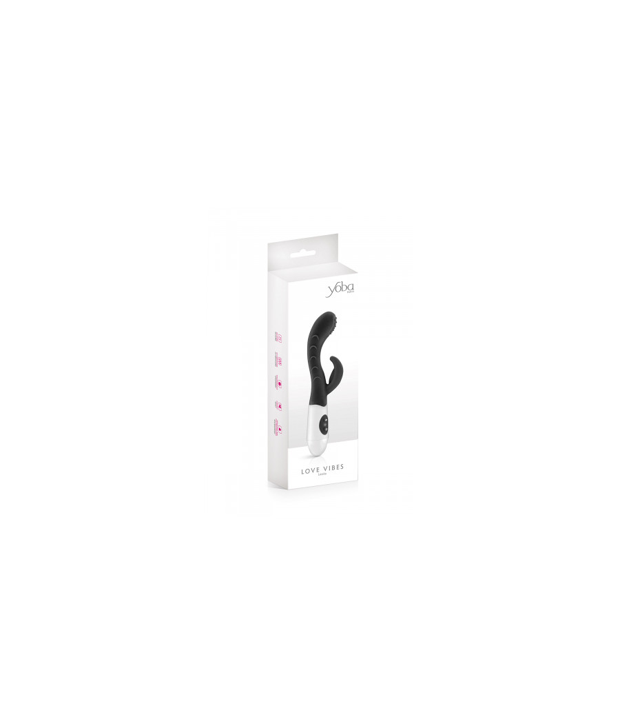 Vibromasseur Rabbit Leola noir - Yoba