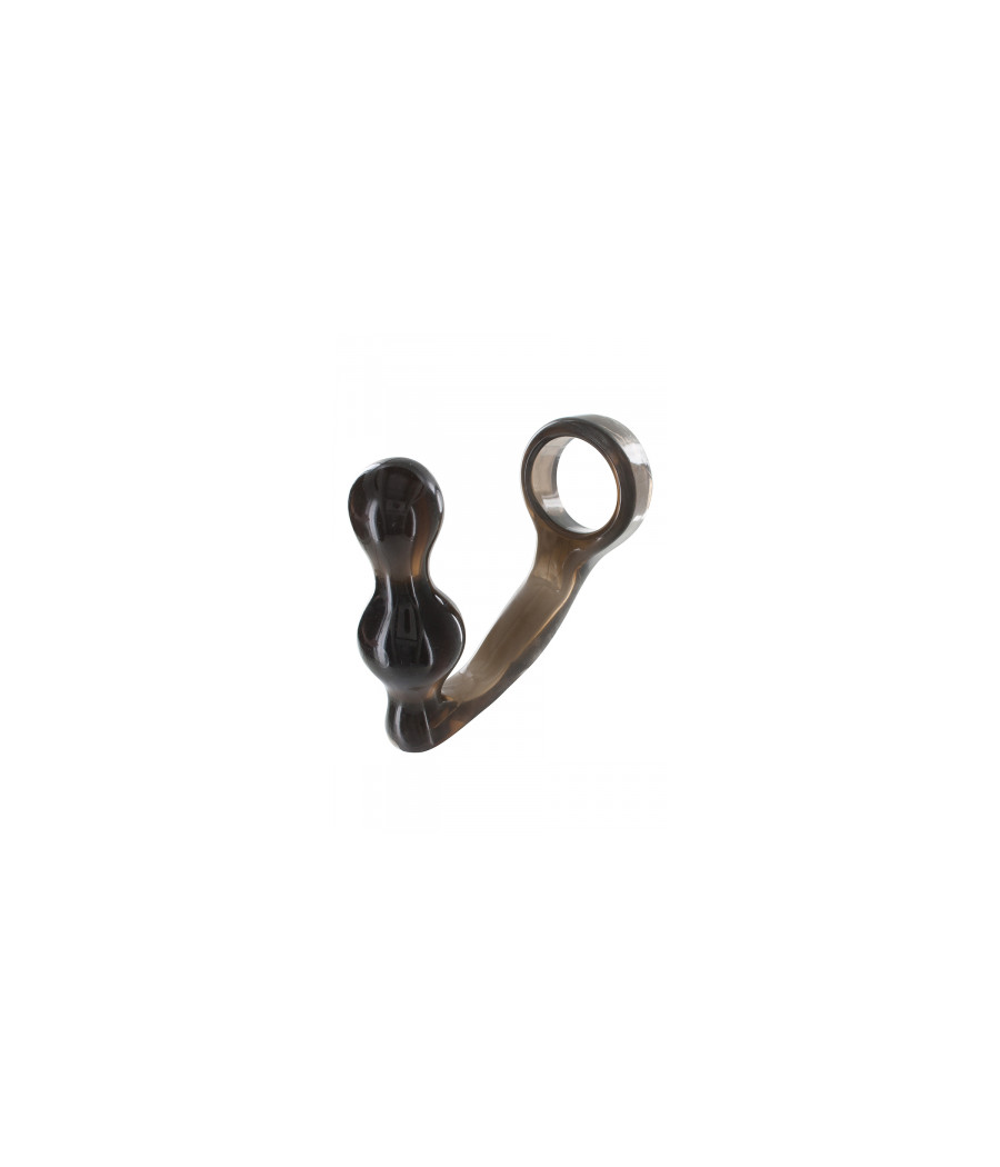 Stimulateur de prostate et cockring gris Stimulateur de prostate et cockring gris