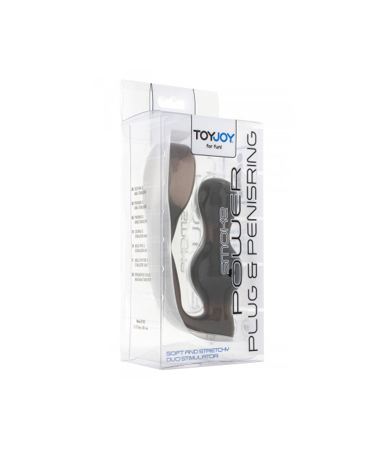 Stimulateur de prostate et cockring gris