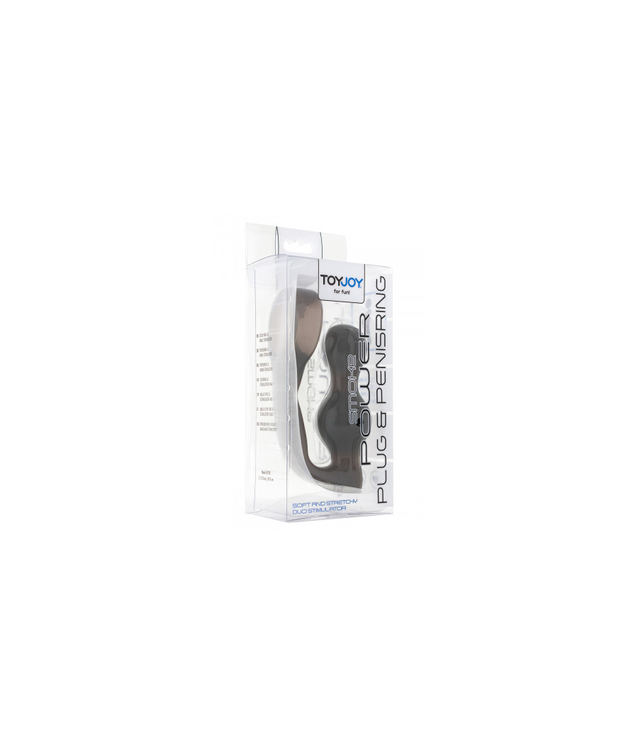 Stimulateur de prostate et cockring gris