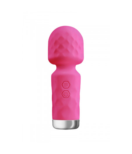 Mini vibromasseur King Wand rose