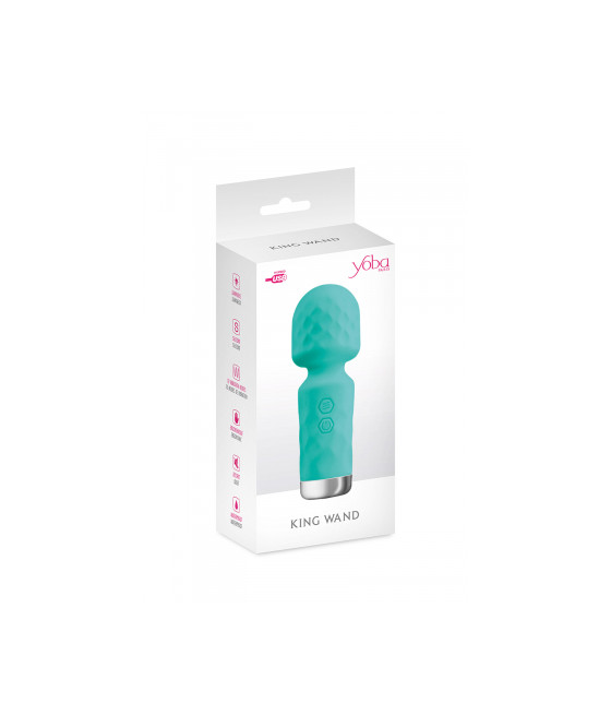 Mini vibromasseur King Wand vert