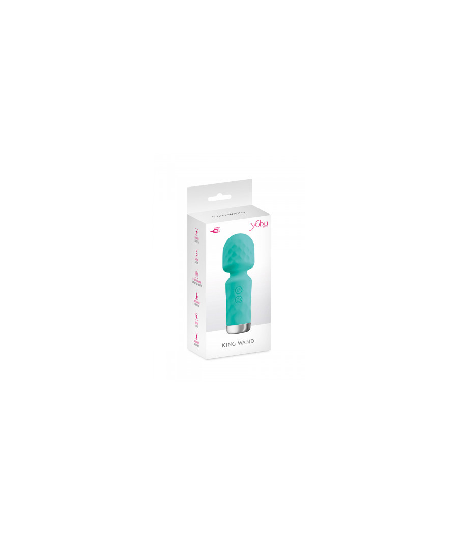 Mini vibromasseur King Wand vert