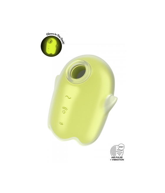 Stimulateur sans contact et vibrant Glowing Ghost yellow - Satisfyer