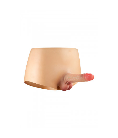 Culotte avec gode réaliste plein
