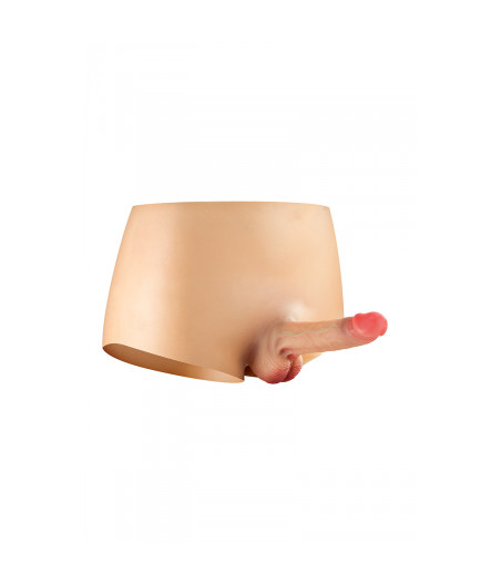 Culotte avec gode réaliste creux