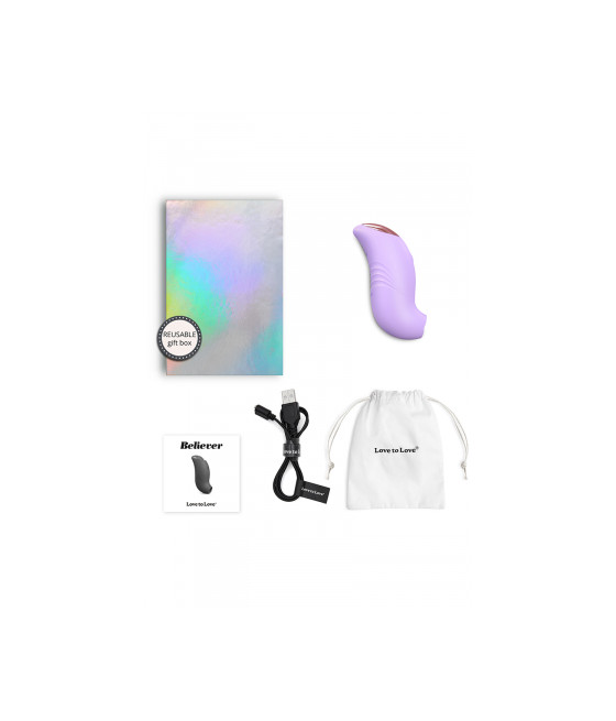 Stimulateur clitoridien Believer mauve - Love to Love
