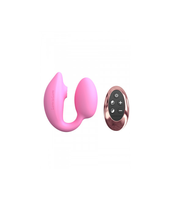 Double stimulateur Wonderlover rose - Love to Love