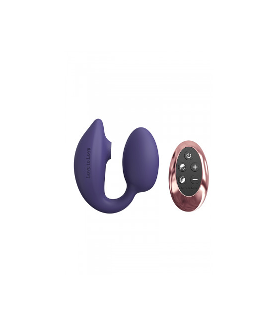 Double stimulateur Wonderlover violet - Love to Love