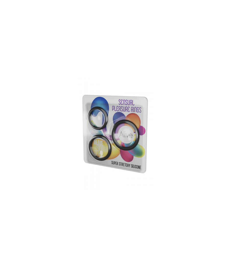 Kit 3 cockrings Sensual Pleasure Rings - Alive