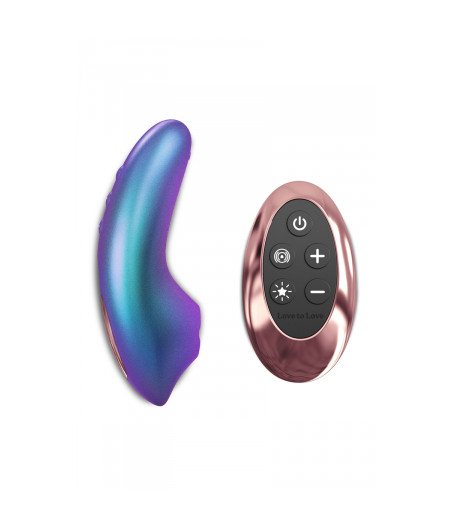 Masseur clitoridien télécommandé Dreamer Iridescent Turquoise - Love to Love