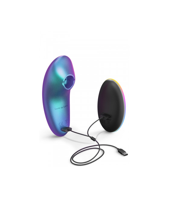 Masseur clitoridien télécommandé Dreamer Iridescent Turquoise - Love to Love
