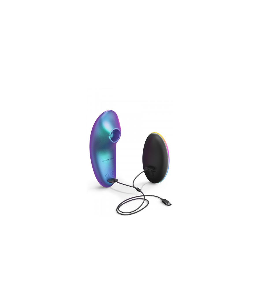 Masseur clitoridien télécommandé Dreamer Iridescent Turquoise - Love to Love