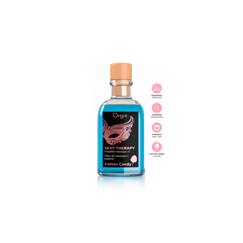 Huile de massage embrassable Sexy Therapy barbe Ã  papa