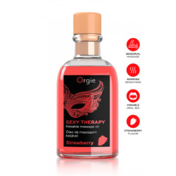 Huile de massage embrassable Sexy Therapy fraise