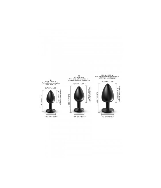 Plug anal en métal Onix Plug S - Dorcel