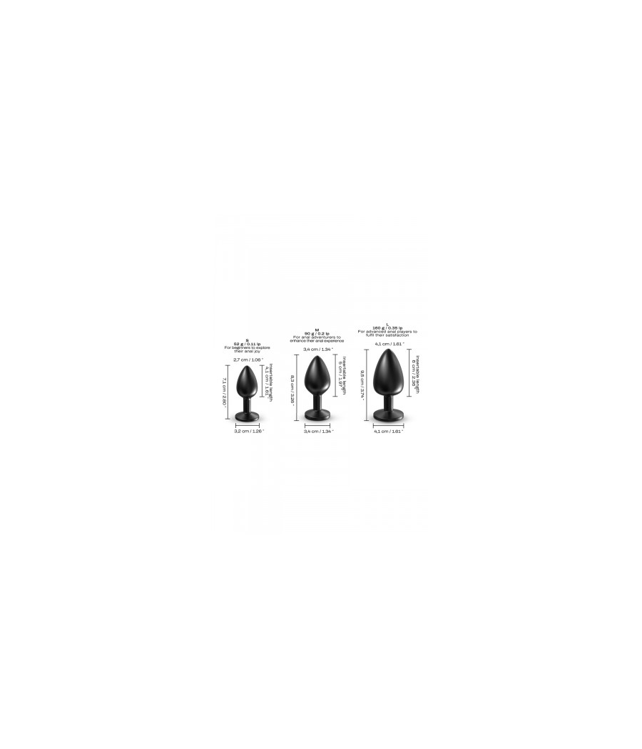 Plug anal en métal Onix Plug S - Dorcel