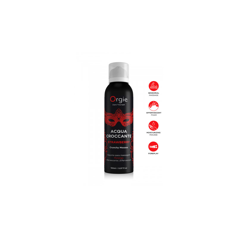 Mousse de massage effervescente Fraise 150ml