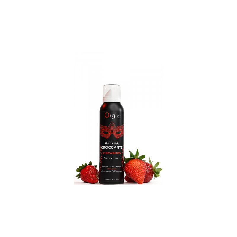 Mousse de massage effervescente Fraise 150ml
