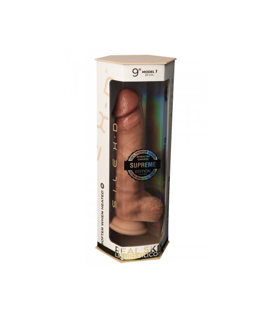 Gode Real Skin Supreme Model 1 flesh 23 cm - SilexD