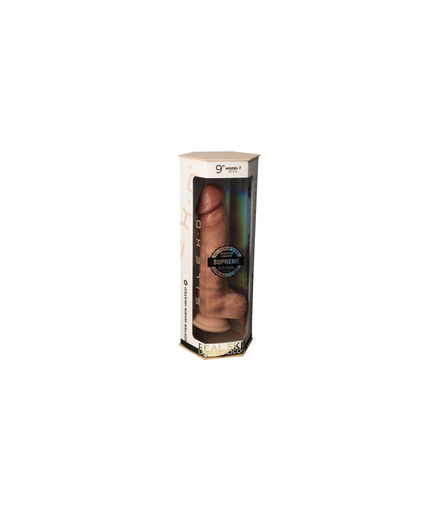 Gode Real Skin Supreme Model 1 flesh 23 cm - SilexD