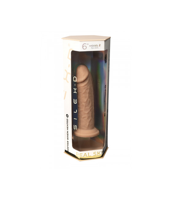 Gode Real Skin Model 2 flesh 15,4 cm - SilexD