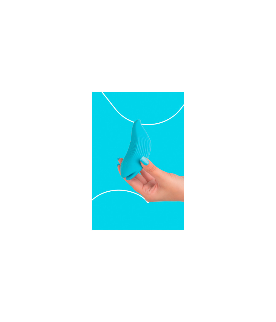 Mini vibro rechargeable DelightfulWave bleu - FairyGasm