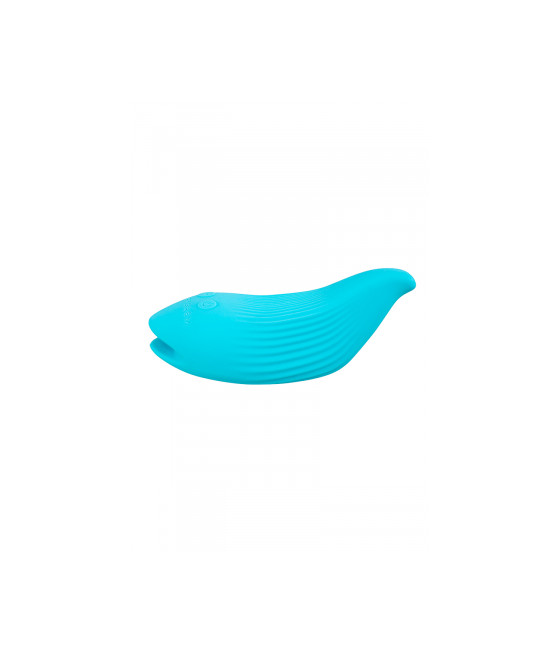 Mini vibro rechargeable DelightfulWave bleu - FairyGasm