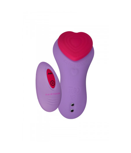 Stimulateur télécommandé de culotte HeartGem violet - FairyGasm