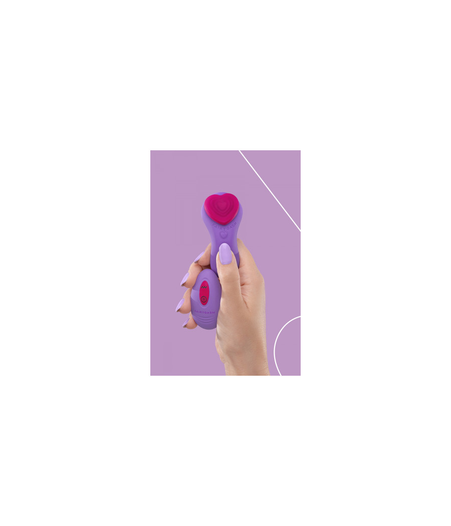 Stimulateur télécommandé de culotte HeartGem violet - FairyGasm