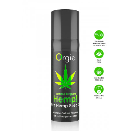 Gel intime d'excitation Hemp Intense Orgasm 15ml