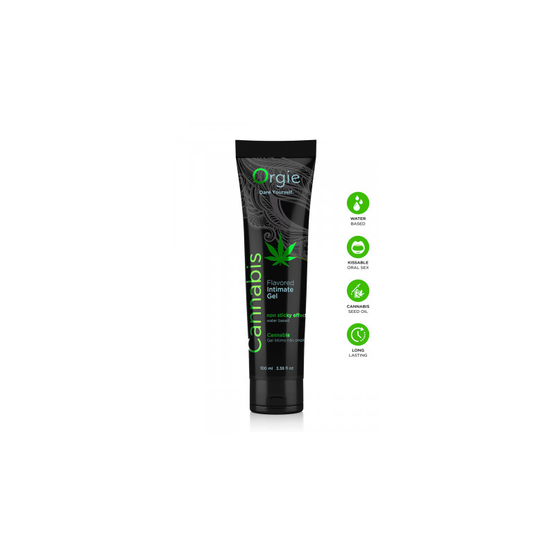 Lubrifiant eau Lube Tube Cannabis 100ml