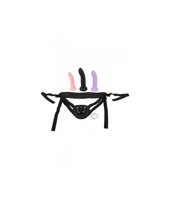 Gode ceinture avec 3 dildos inclus - You2Toys