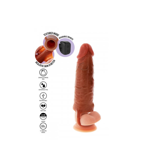 Gaine de pénis vibrante 16 cm - Toy Joy