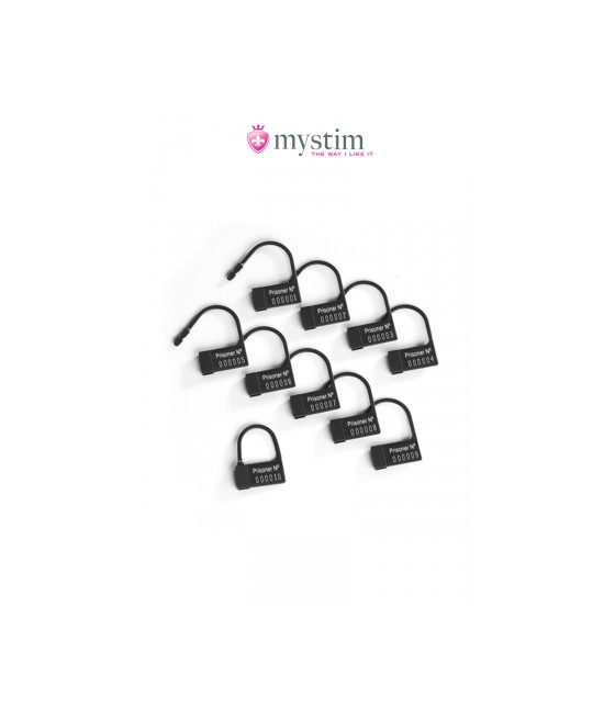Scellés plastiques pour cage Pubic Enemy - Mystim