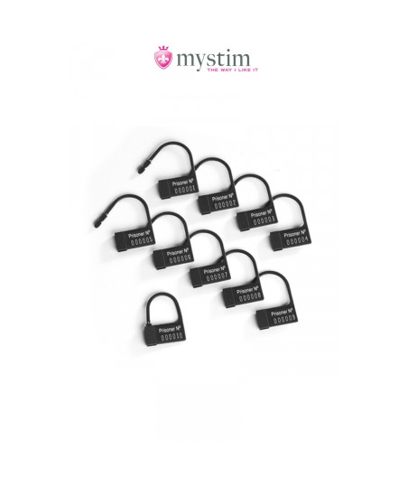 Scellés plastiques pour cage Pubic Enemy - Mystim