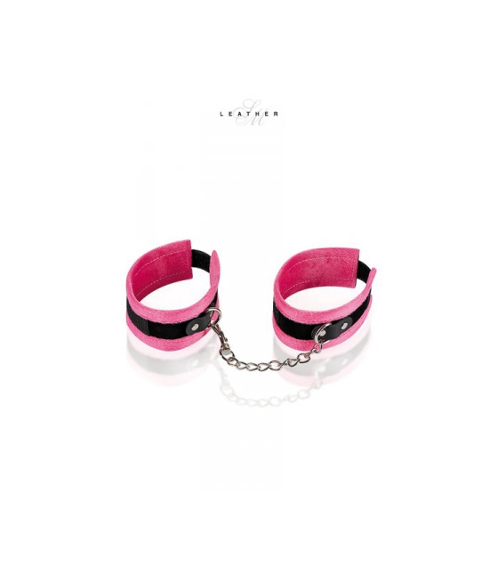 Menottes de chevilles rose et noir