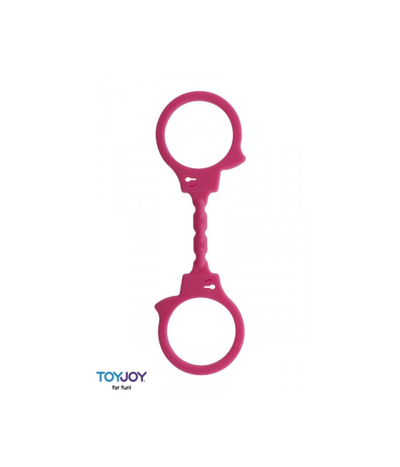 Menottes silicone stretchy - rose
