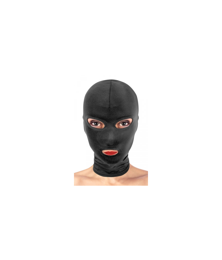 Cagoule BDSM 3 ouvertures - Fetish Tentation Cagoule BDSM 3 ouvertures - Fetish Tentation