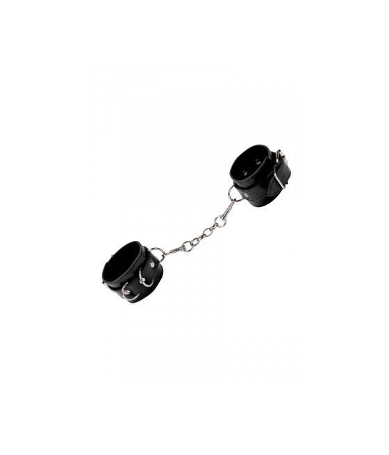 Menottes Premium en cuir noir - Ouch! by Shots