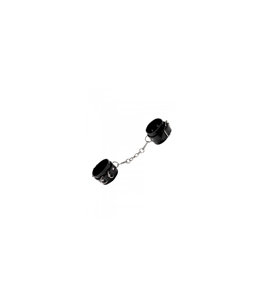 Menottes Premium en cuir noir - Ouch! by Shots Menottes Premium en cuir noir - Ouch! by Shots