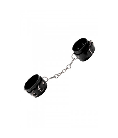 Menottes Premium en cuir noir - Ouch! by Shots