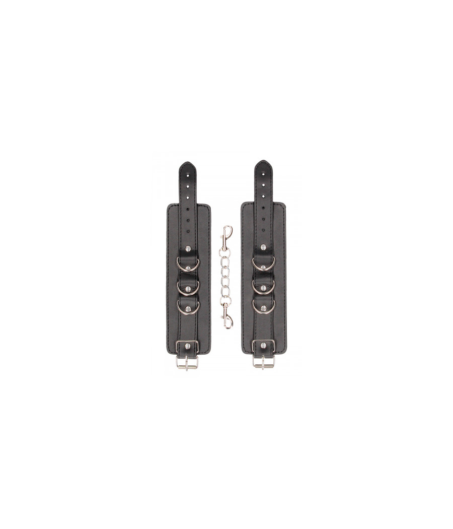 Menottes Premium en cuir noir - Ouch! by Shots