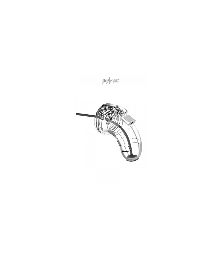 Cage de chasteté 6,5cm avec plug d'urètre - ManCage 15 Cage de chasteté 6,5cm avec plug d'urètre - ManCage 15