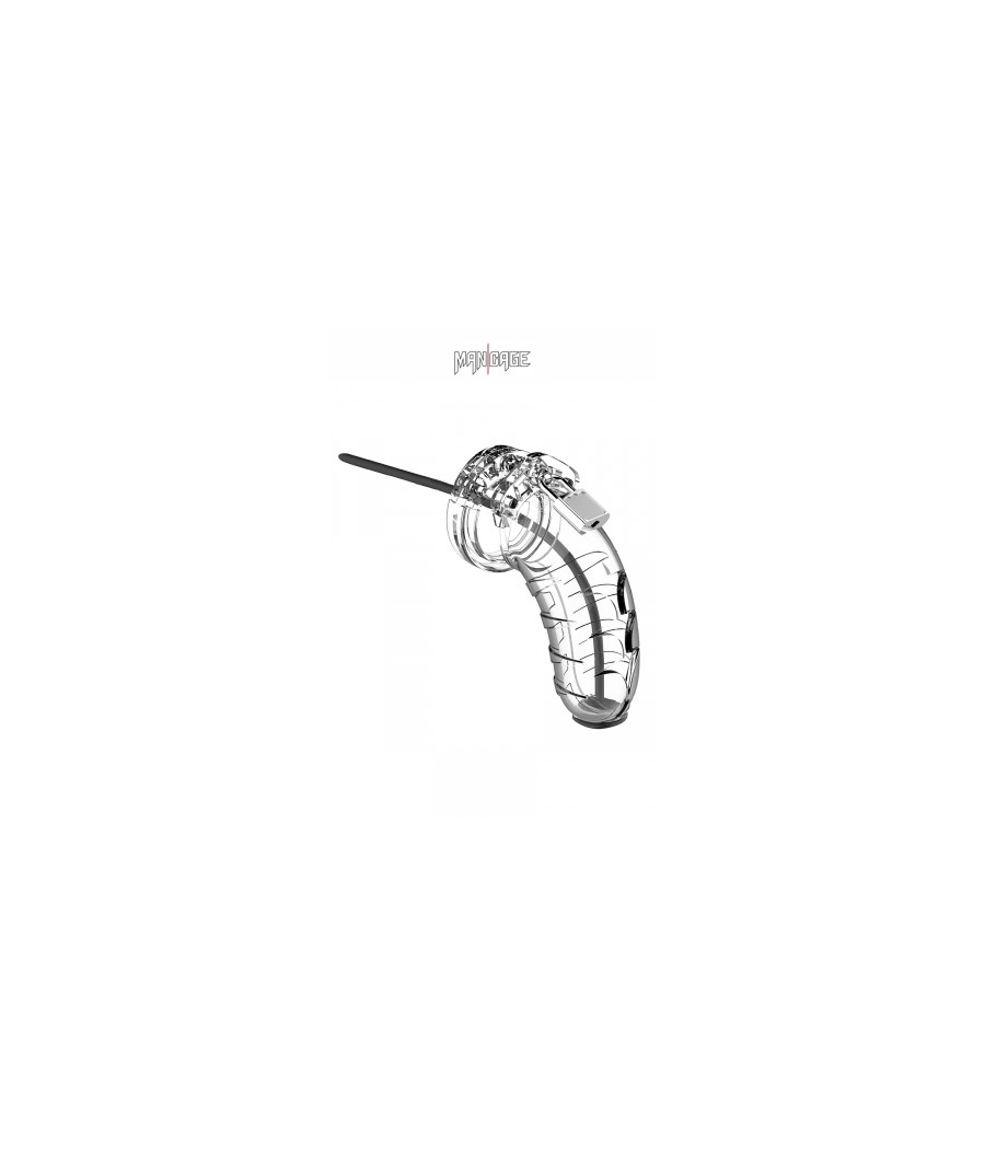 Cage de chasteté 10cm avec sonde urétrale - ManCage 16 Cage de chasteté 10cm avec sonde urétrale - ManCage 16